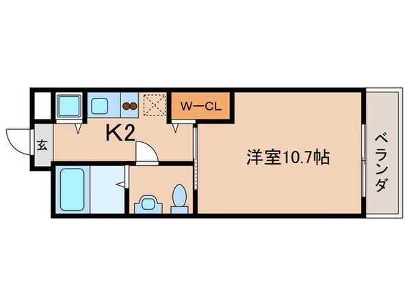 エスペランサ伊丹の物件間取画像